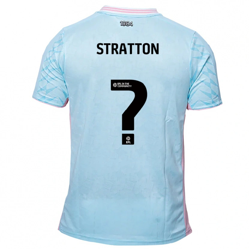 Danxen Criança Camisola Lorna Stratton #0 Azul Celeste Rosa Alternativa 2025/26 Camisa Brasil