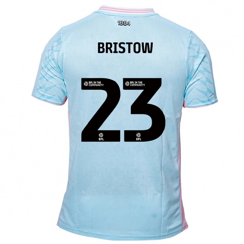 Danxen Criança Camisola Ethan Bristow #23 Azul Celeste Rosa Alternativa 2025/26 Camisa Brasil