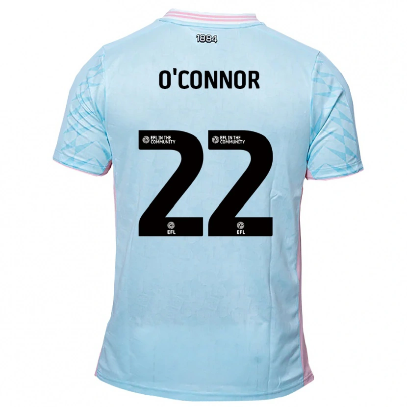 Danxen Criança Camisola Lee O'connor #22 Azul Celeste Rosa Alternativa 2025/26 Camisa Brasil