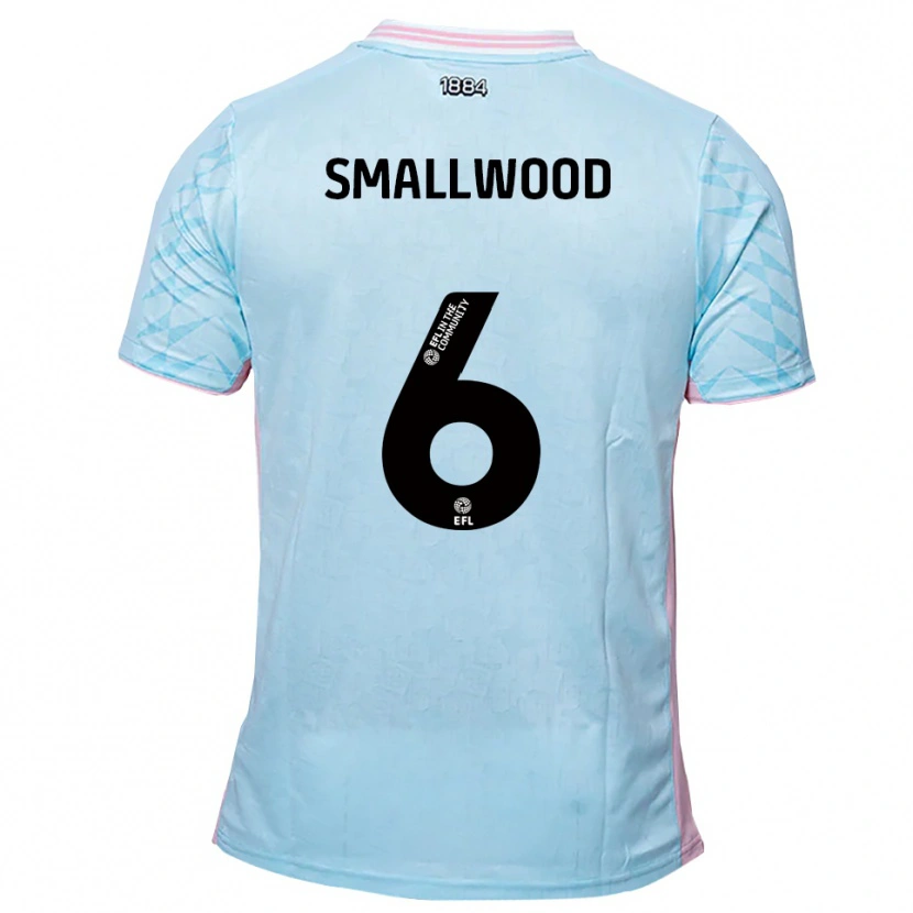 Danxen Criança Camisola Richard Smallwood #6 Azul Celeste Rosa Alternativa 2025/26 Camisa Brasil