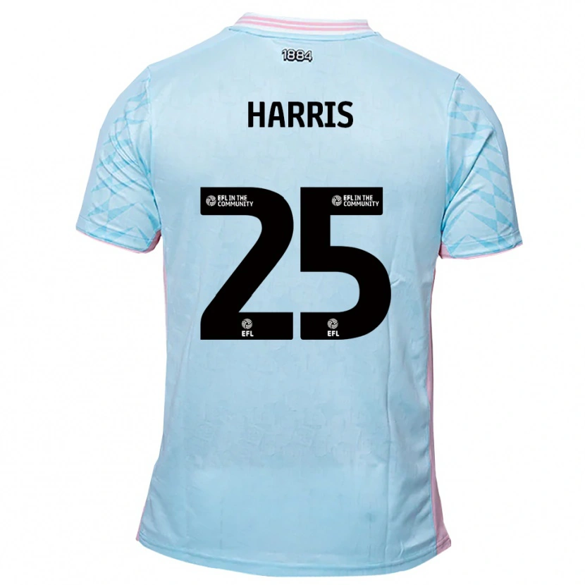 Danxen Criança Camisola Taylan Harris #25 Azul Celeste Rosa Alternativa 2025/26 Camisa Brasil