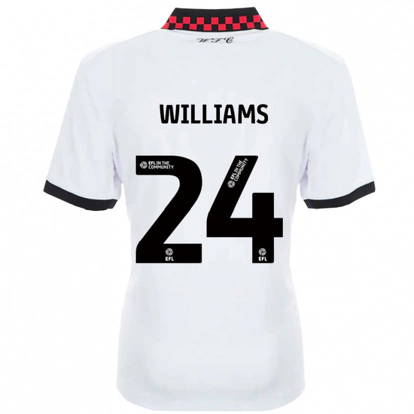 Danxen Criança Camisola Harry Williams #24 Branco Preto Alternativa 2025/26 Camisa Brasil