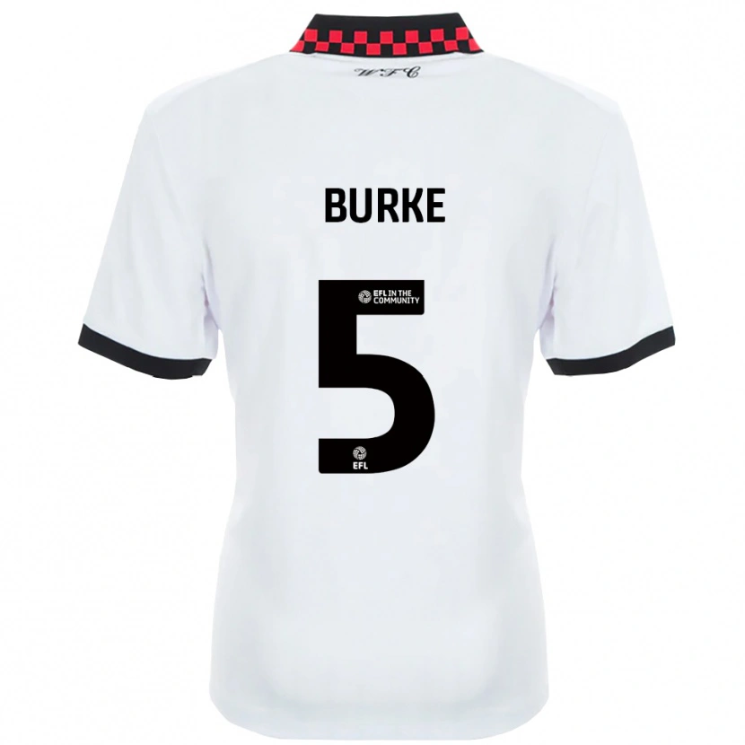 Danxen Criança Camisola Harrison Burke #5 Branco Preto Alternativa 2025/26 Camisa Brasil