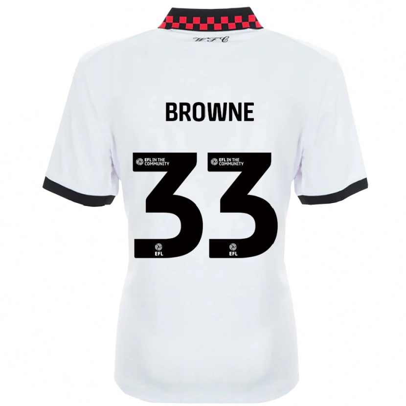 Danxen Criança Camisola Rico Browne #33 Branco Preto Alternativa 2025/26 Camisa Brasil