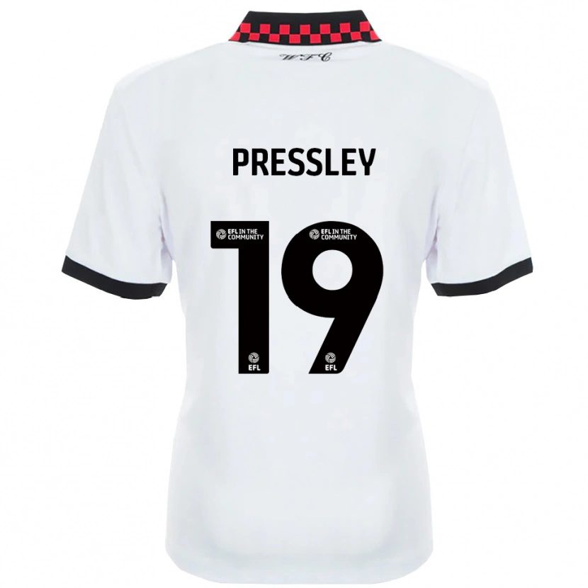 Danxen Criança Camisola Aaron Pressley #19 Branco Preto Alternativa 2025/26 Camisa Brasil