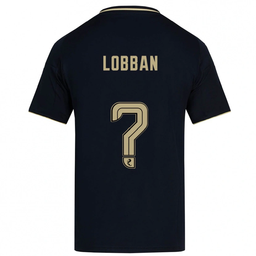 Danxen Criança Camisola Dylan Lobban #0 Azul Marinho Dourado Alternativa 2025/26 Camisa Brasil