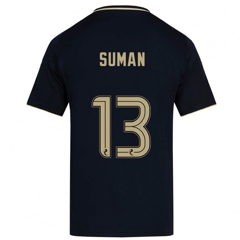 Danxen Criança Camisola Nick Suman #13 Azul Marinho Dourado Alternativa 2025/26 Camisa Brasil