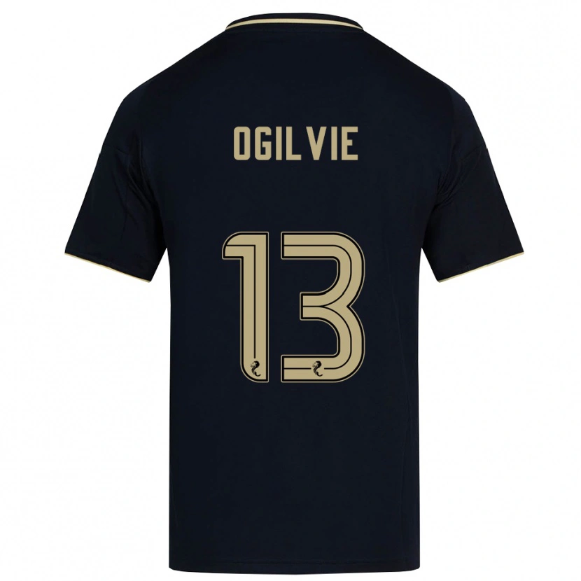 Danxen Criança Camisola Francesca Ogilvie #13 Azul Marinho Dourado Alternativa 2025/26 Camisa Brasil
