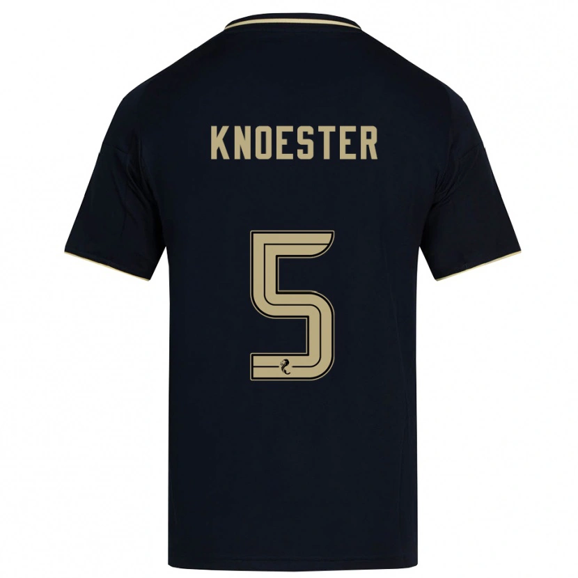 Danxen Criança Camisola Mats Knoester #5 Azul Marinho Dourado Alternativa 2025/26 Camisa Brasil