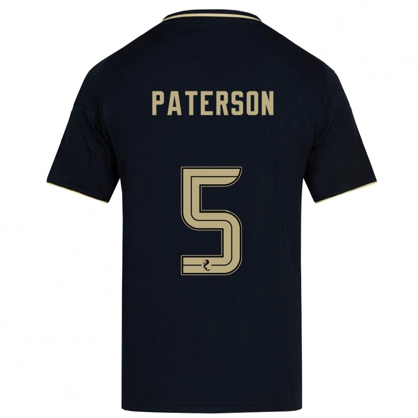 Danxen Criança Camisola Donna Paterson #5 Azul Marinho Dourado Alternativa 2025/26 Camisa Brasil