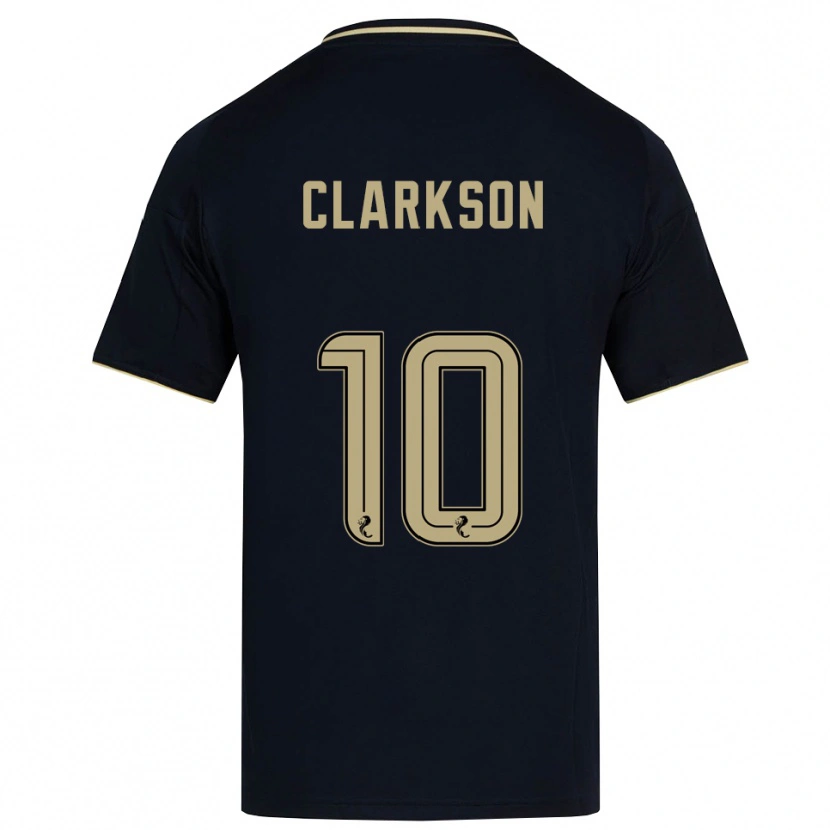 Danxen Criança Camisola Leighton Clarkson #10 Azul Marinho Dourado Alternativa 2025/26 Camisa Brasil