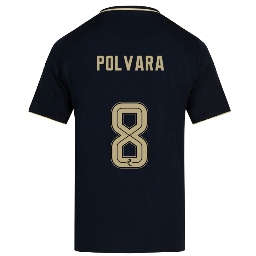 Danxen Criança Camisola Dante Polvara #8 Azul Marinho Dourado Alternativa 2025/26 Camisa Brasil