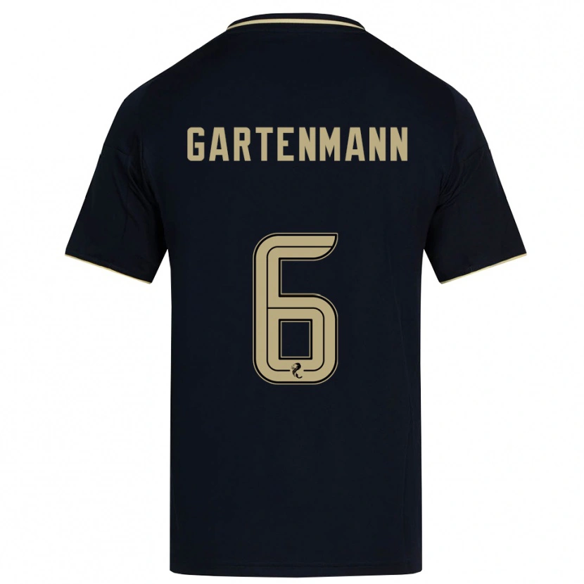 Danxen Criança Camisola Stefan Gartenmann #6 Azul Marinho Dourado Alternativa 2025/26 Camisa Brasil