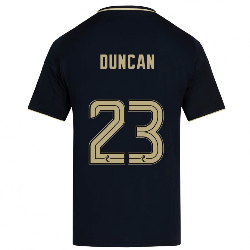 Danxen Criança Camisola Ryan Duncan #23 Azul Marinho Dourado Alternativa 2025/26 Camisa Brasil