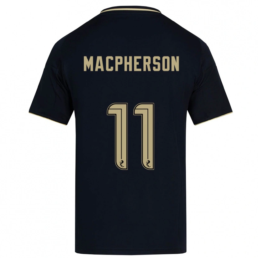 Danxen Criança Camisola Keira Macpherson #11 Azul Marinho Dourado Alternativa 2025/26 Camisa Brasil