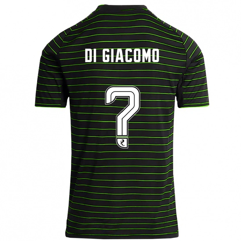 Danxen Criança Camisola Rocco Di Giacomo #0 Preto Verde Alternativa 2025/26 Camisa Brasil