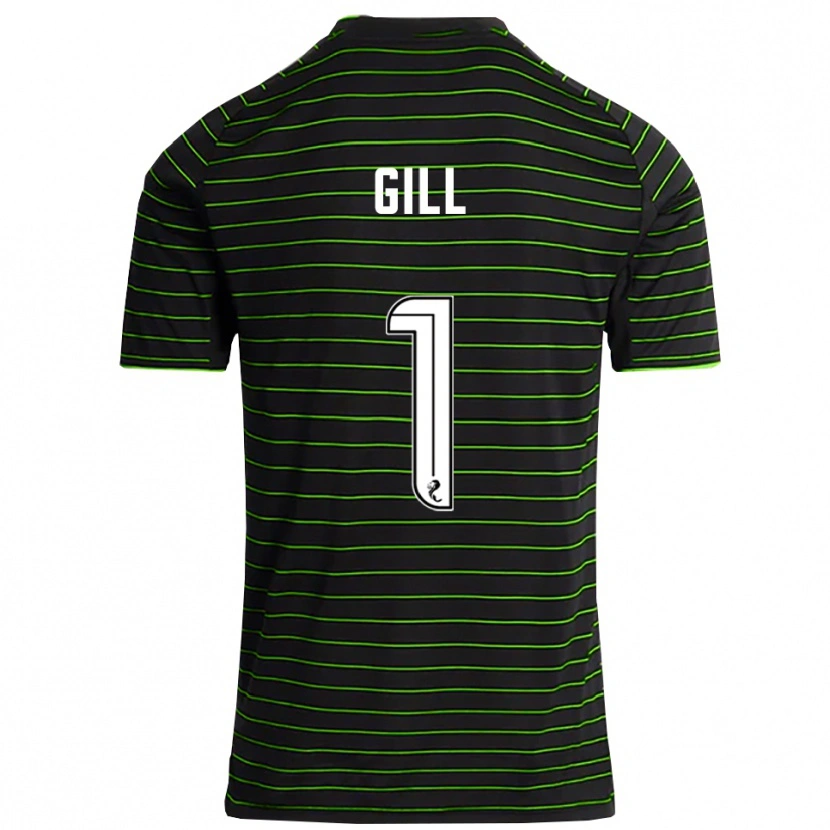 Danxen Criança Camisola Marcus Gill #1 Preto Verde Alternativa 2025/26 Camisa Brasil
