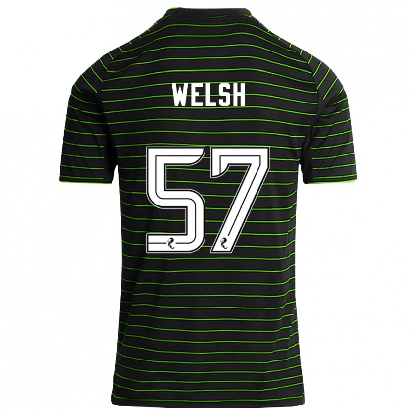 Danxen Criança Camisola Stephen Welsh #57 Preto Verde Alternativa 2025/26 Camisa Brasil