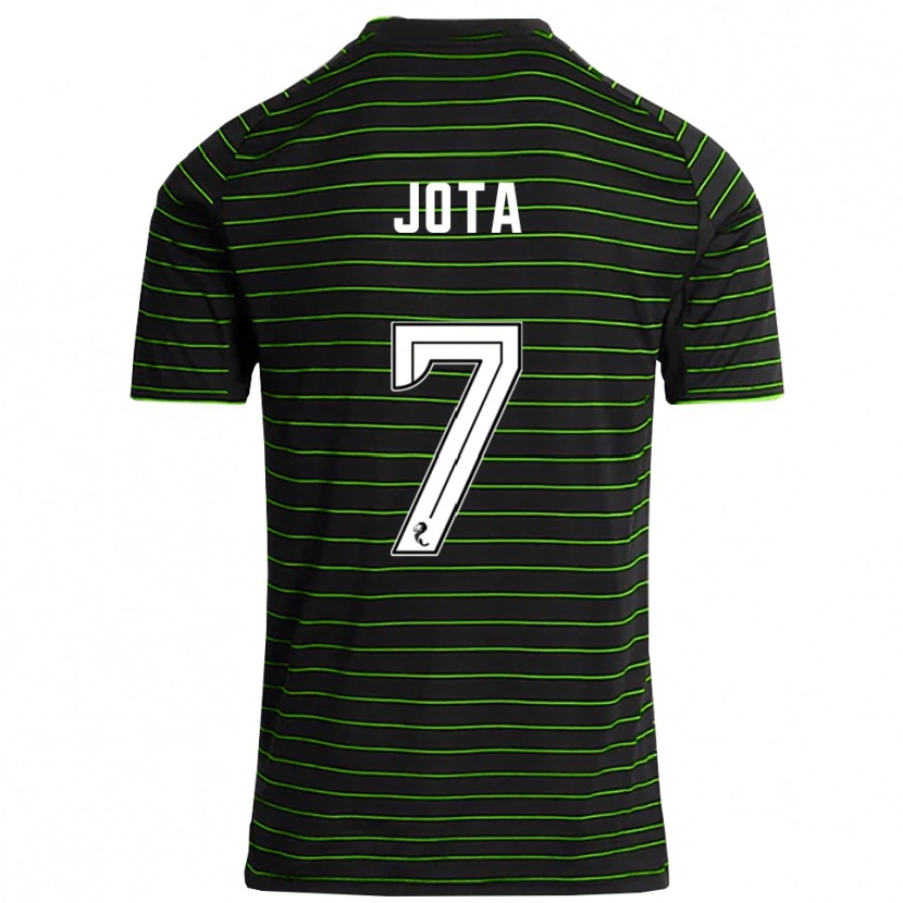 Danxen Criança Camisola Jota #7 Preto Verde Alternativa 2025/26 Camisa Brasil