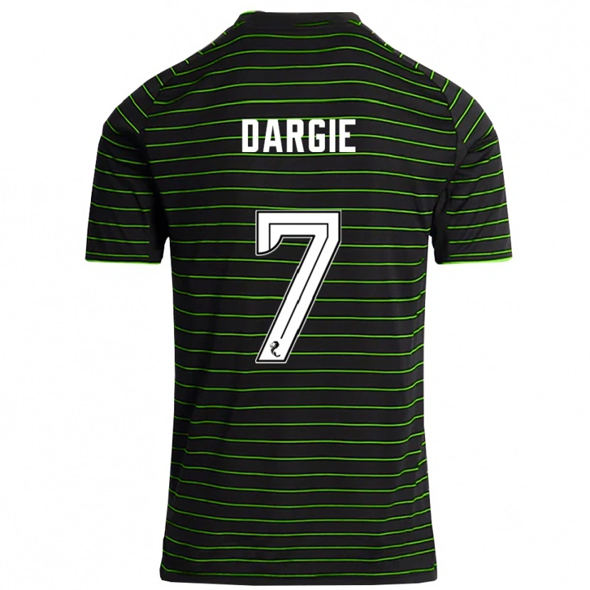Danxen Criança Camisola Rhys Dargie #7 Preto Verde Alternativa 2025/26 Camisa Brasil
