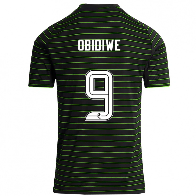 Danxen Criança Camisola Emmanuel Obidiwe #9 Preto Verde Alternativa 2025/26 Camisa Brasil