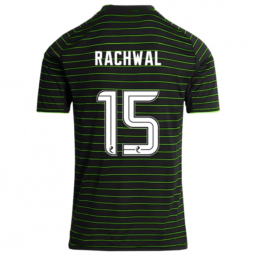 Danxen Criança Camisola Robert Rachwal #15 Preto Verde Alternativa 2025/26 Camisa Brasil