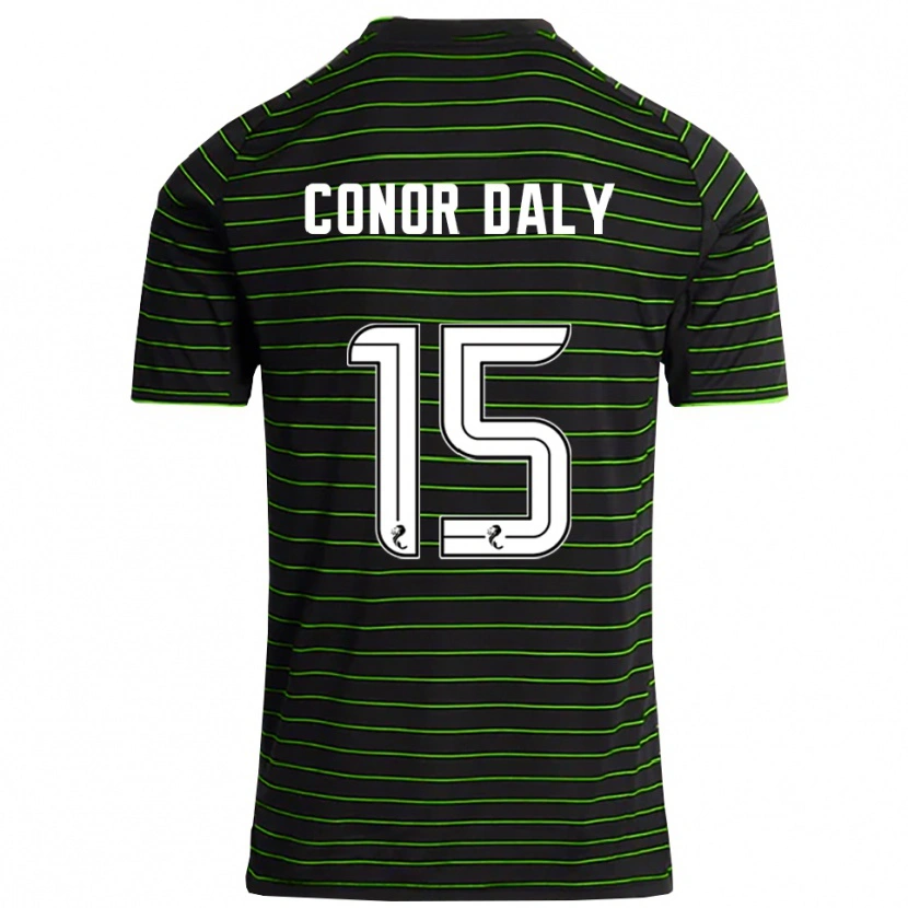 Danxen Criança Camisola Conor Daly #15 Preto Verde Alternativa 2025/26 Camisa Brasil