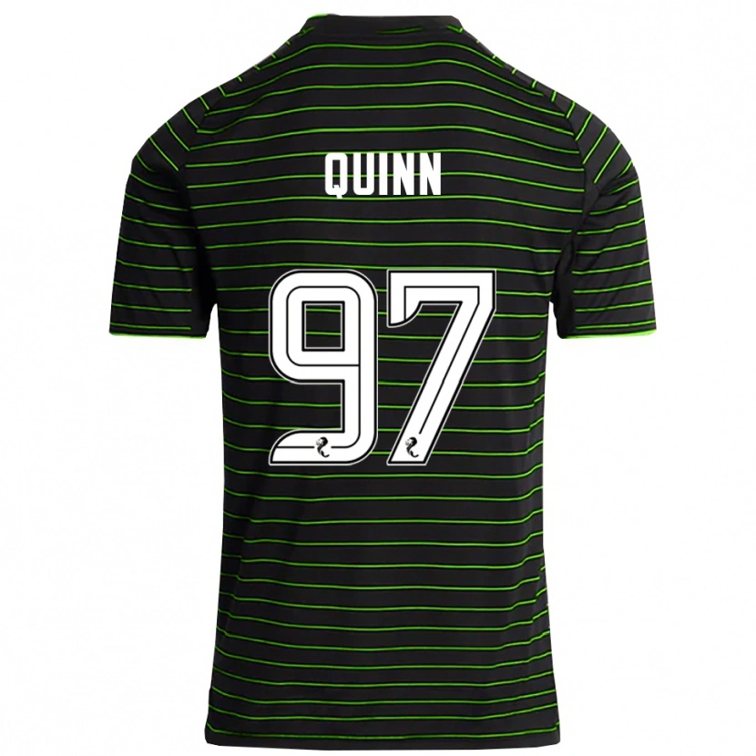 Danxen Criança Camisola Ben Quinn #97 Preto Verde Alternativa 2025/26 Camisa Brasil