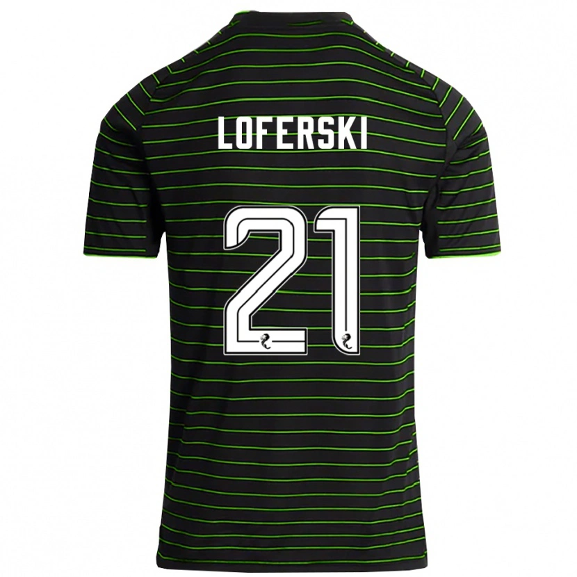 Danxen Criança Camisola Kit Loferski #21 Preto Verde Alternativa 2025/26 Camisa Brasil