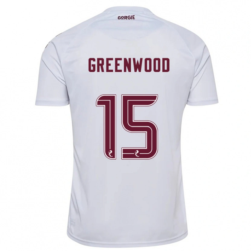 Danxen Criança Camisola Brodie Greenwood #15 Branco Vinho Alternativa 2025/26 Camisa Brasil
