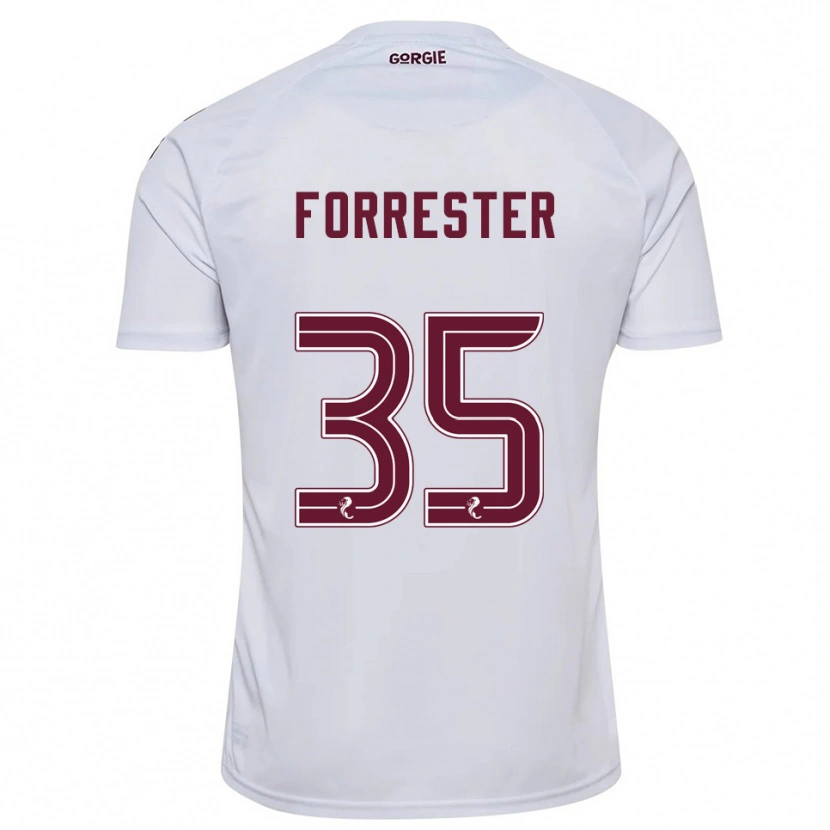 Danxen Criança Camisola Adam Forrester #35 Branco Vinho Alternativa 2025/26 Camisa Brasil