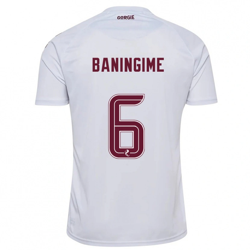 Danxen Criança Camisola Beni Baningime #6 Branco Vinho Alternativa 2025/26 Camisa Brasil