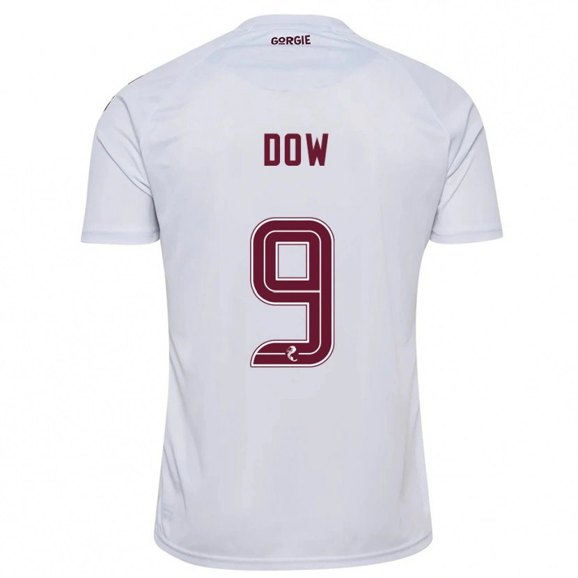 Danxen Criança Camisola Connor Dow #9 Branco Vinho Alternativa 2025/26 Camisa Brasil