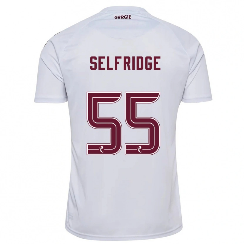 Danxen Criança Camisola Louis Selfridge #55 Branco Vinho Alternativa 2025/26 Camisa Brasil