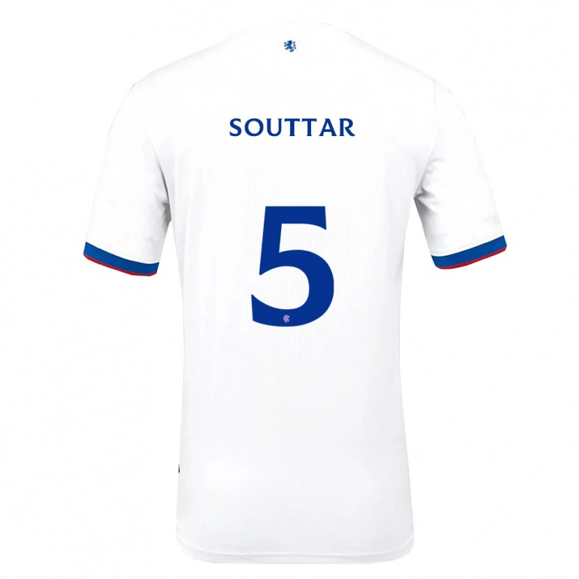 Danxen Criança Camisola John Souttar #5 Branco Vermelho Azul Alternativa 2025/26 Camisa Brasil