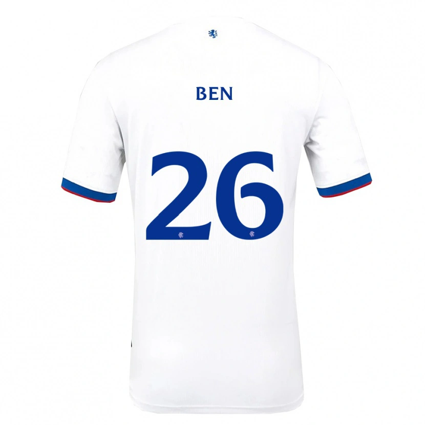 Danxen Criança Camisola Ben Davies #26 Branco Vermelho Azul Alternativa 2025/26 Camisa Brasil