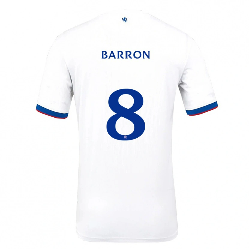 Danxen Criança Camisola Connor Barron #8 Branco Vermelho Azul Alternativa 2025/26 Camisa Brasil