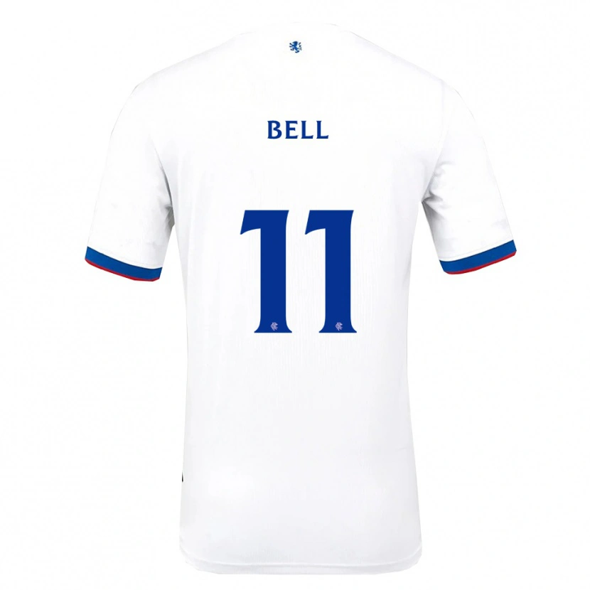 Danxen Criança Camisola Megan Bell #11 Branco Vermelho Azul Alternativa 2025/26 Camisa Brasil
