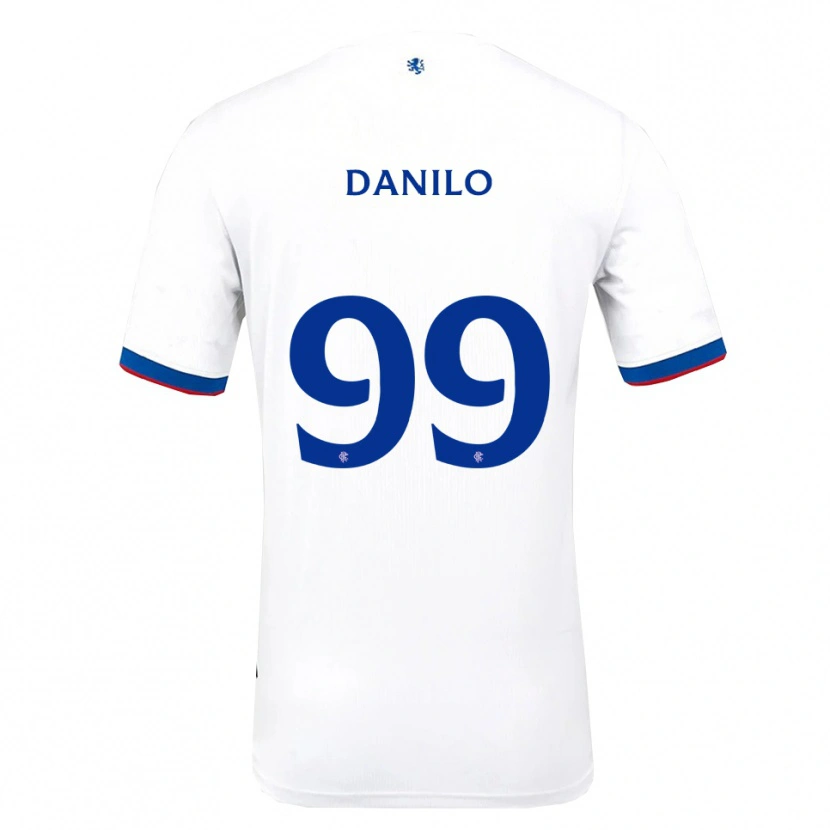 Danxen Criança Camisola Danilo #99 Branco Vermelho Azul Alternativa 2025/26 Camisa Brasil
