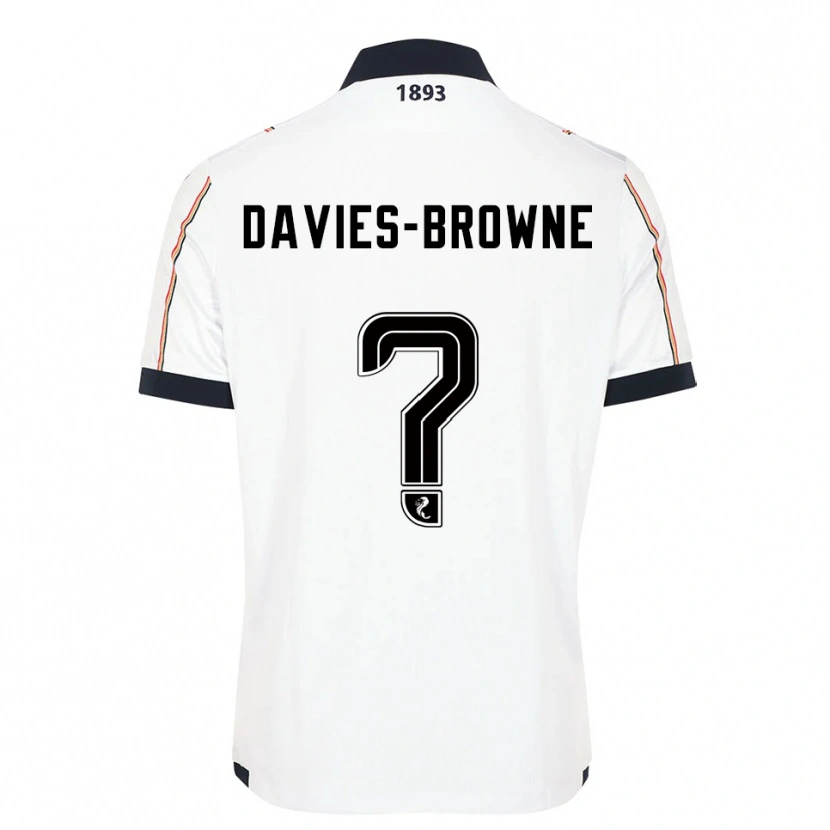 Danxen Criança Camisola Tobias Davies-Browne #0 Branco Azul Marinho Vermelho Alternativa 2025/26 Camisa Brasil