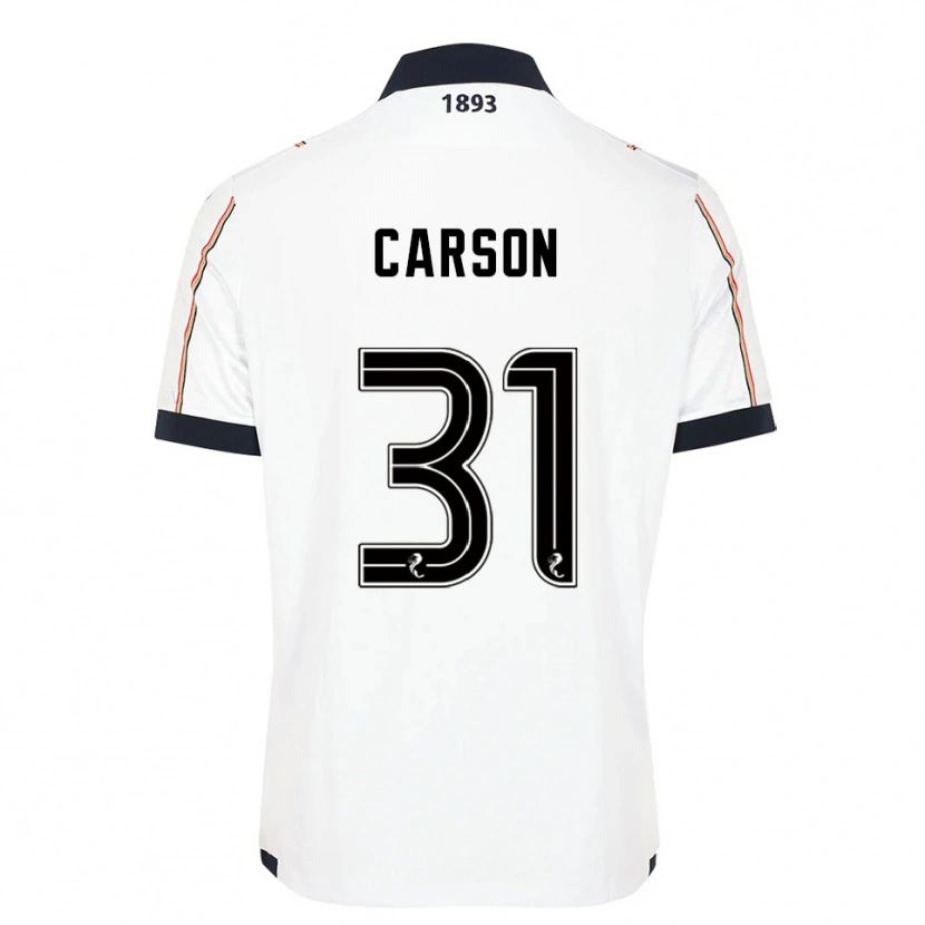 Danxen Criança Camisola Trevor Carson #31 Branco Azul Marinho Vermelho Alternativa 2025/26 Camisa Brasil