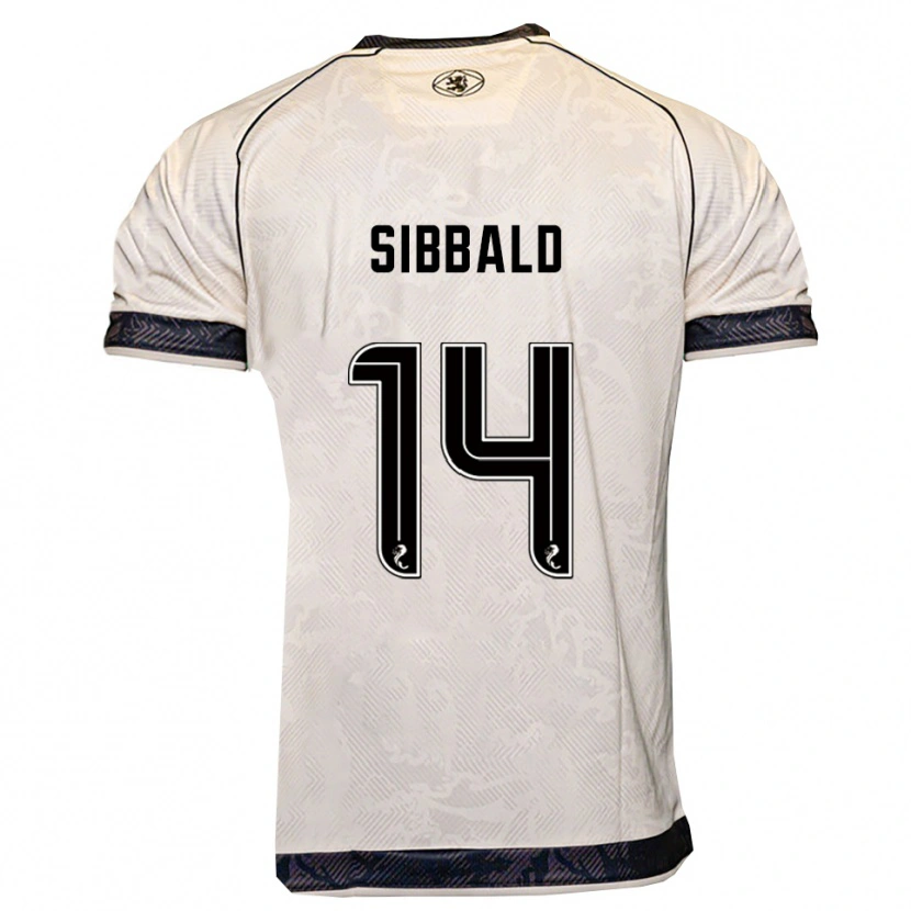 Danxen Criança Camisola Craig Sibbald #14 Branco Preto Alternativa 2025/26 Camisa Brasil