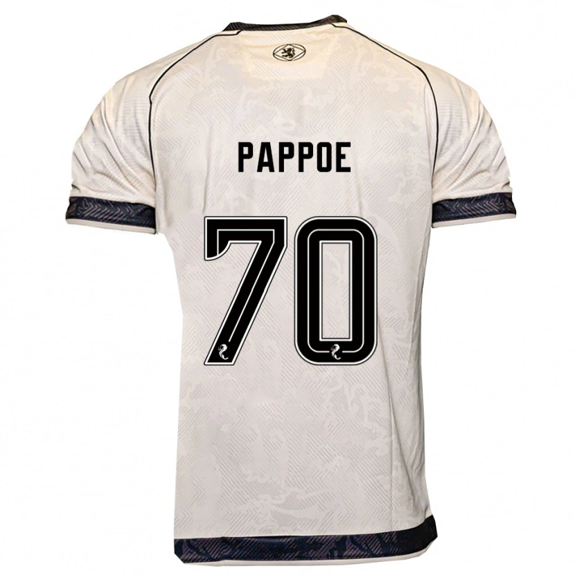 Danxen Criança Camisola Isaac Pappoe #70 Branco Preto Alternativa 2025/26 Camisa Brasil