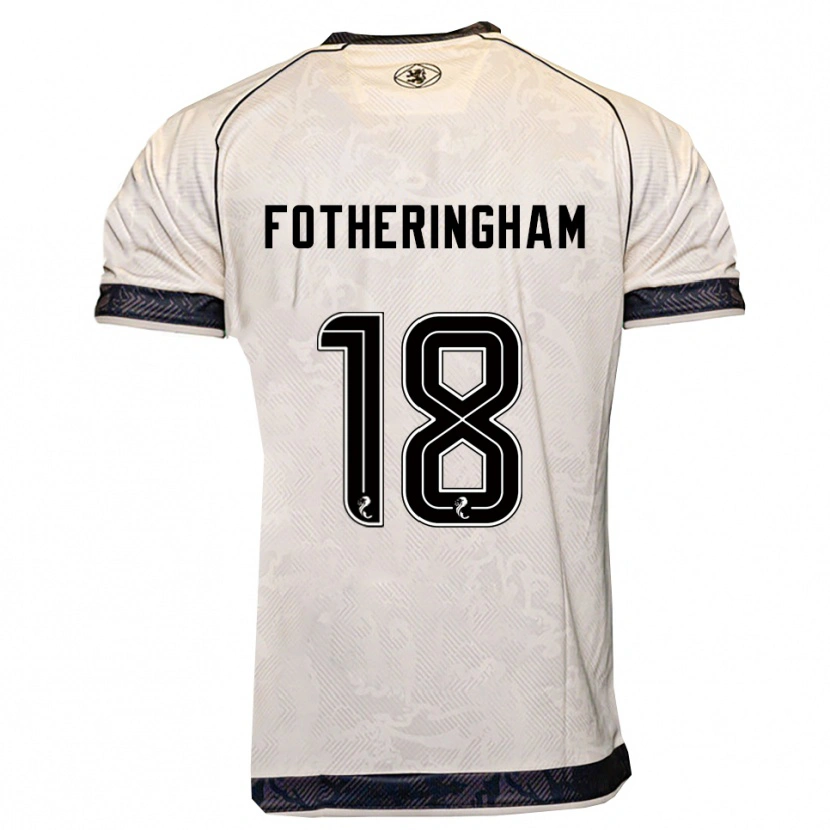 Danxen Criança Camisola Kai Fotheringham #18 Branco Preto Alternativa 2025/26 Camisa Brasil
