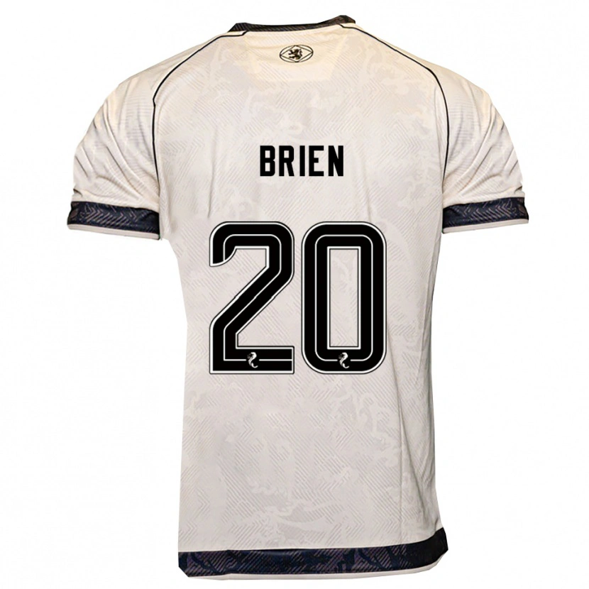 Danxen Criança Camisola Freya Brien #20 Branco Preto Alternativa 2025/26 Camisa Brasil