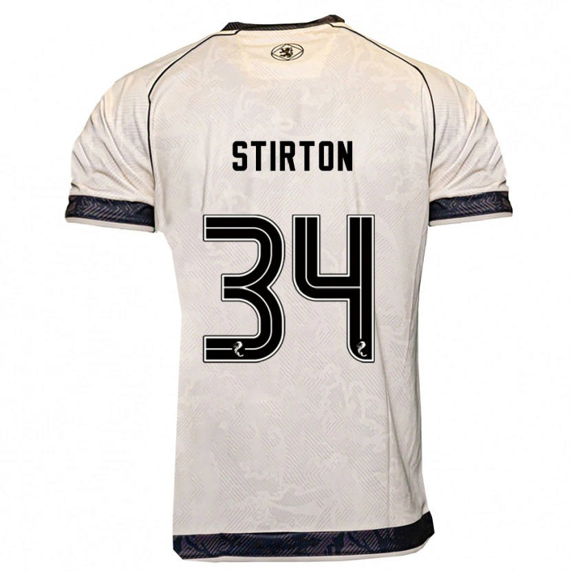 Danxen Criança Camisola Owen Stirton #34 Branco Preto Alternativa 2025/26 Camisa Brasil