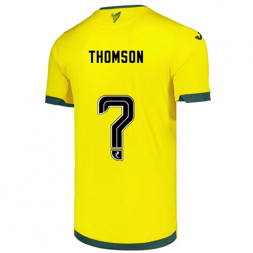 Danxen Criança Camisola Jackson Thomson #0 Amarelo Verde Alternativa 2025/26 Camisa Brasil