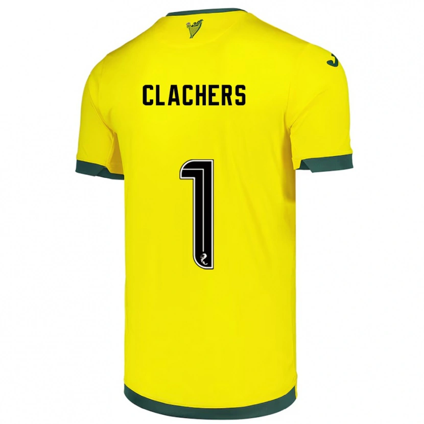 Danxen Criança Camisola Erin Clachers #1 Amarelo Verde Alternativa 2025/26 Camisa Brasil