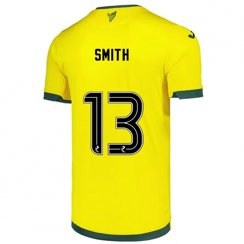 Danxen Criança Camisola Jordan Smith #13 Amarelo Verde Alternativa 2025/26 Camisa Brasil
