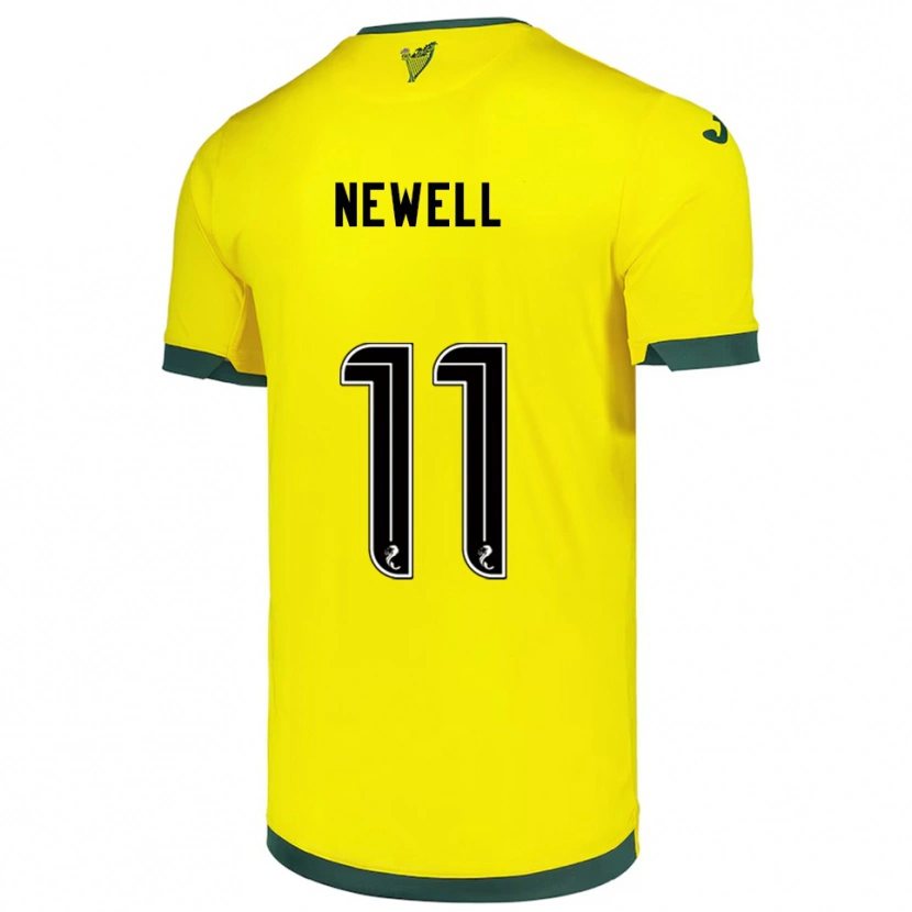 Danxen Criança Camisola Joe Newell #11 Amarelo Verde Alternativa 2025/26 Camisa Brasil